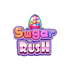 Sugar Rush text logo below a bright gumball machine.