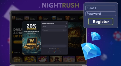 Winhero Casino registration screen.