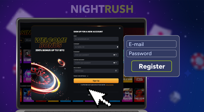 Instant Casino sign-up page