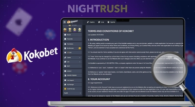Schermafbeelding van bonusvoorwaarden lezen bij Kokobet