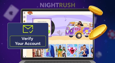 A phone showing Vinyl website with a Verify Your Account pop-up.