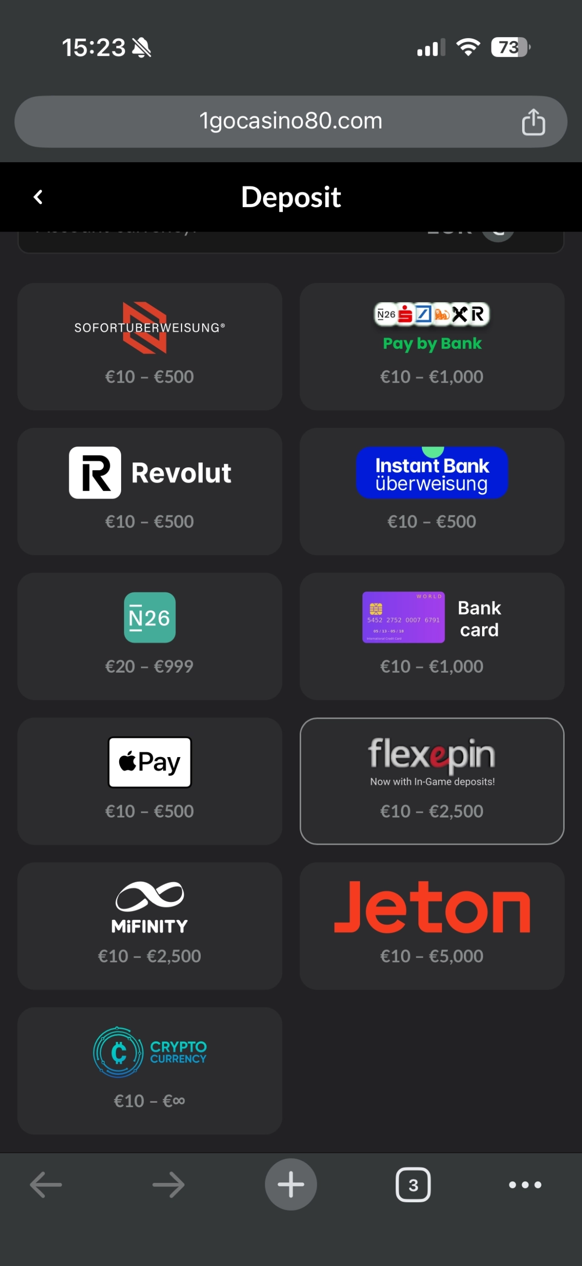 Deposit