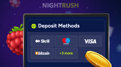 Casino deposit methods during registration.