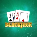 A stylised logo for Blackjack featuring a King and Ace of spades playing cards.
