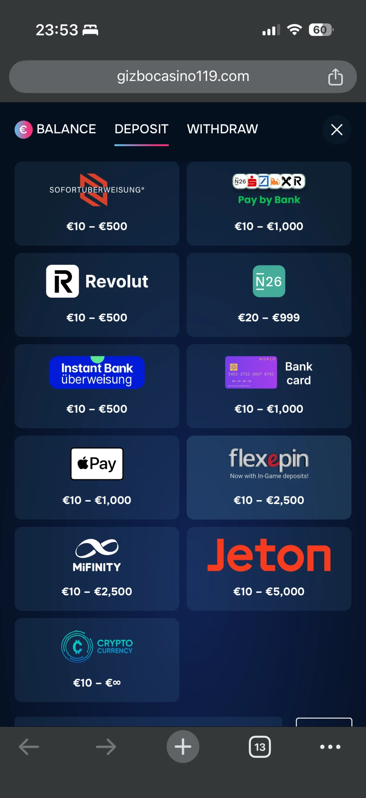 Gizbo Casino Deposit Scaled