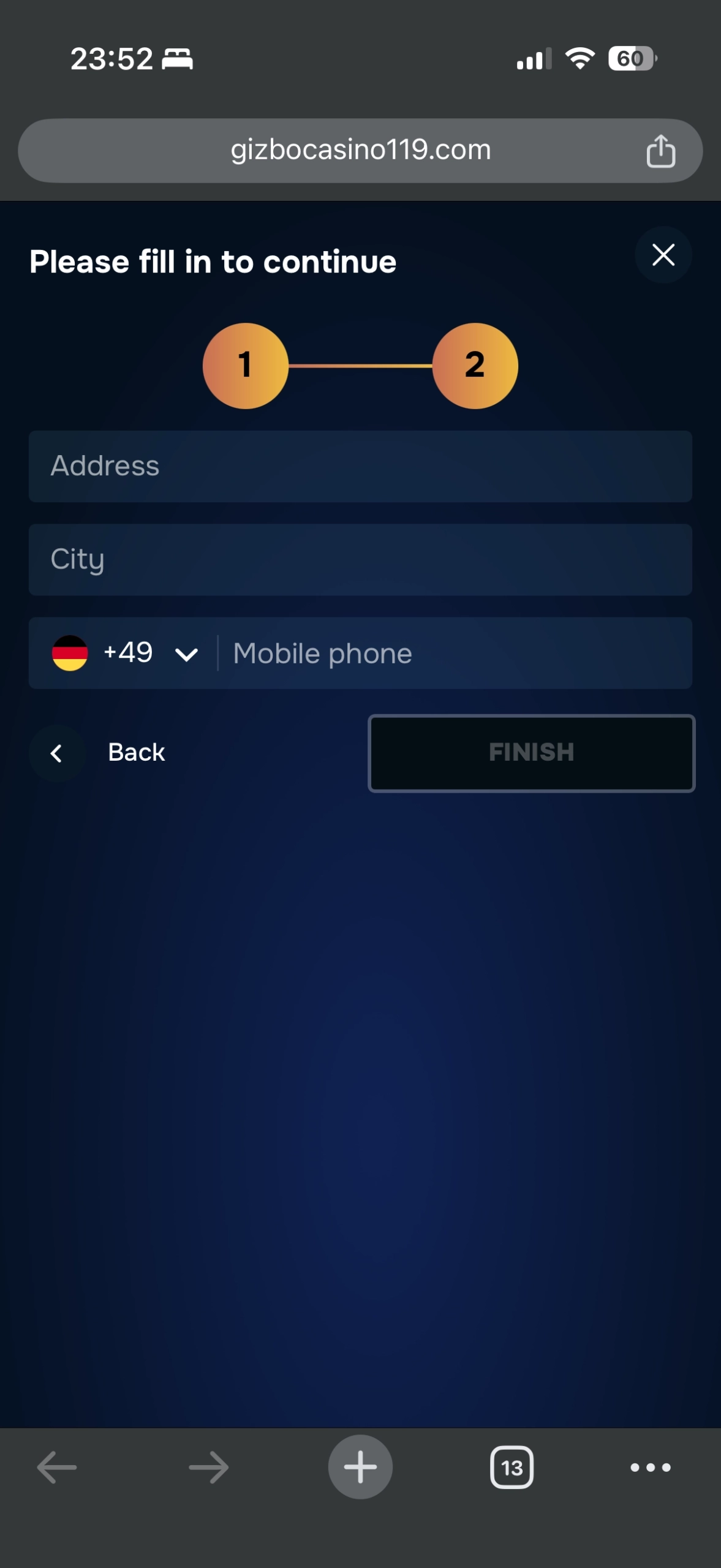 Gizbo Casino Informations Page