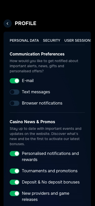 Gizbo Casino Profile