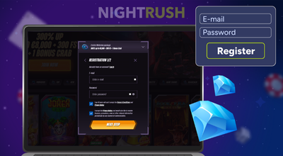 Winrolla Casino registration page