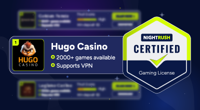 Casino license approval and casino display.