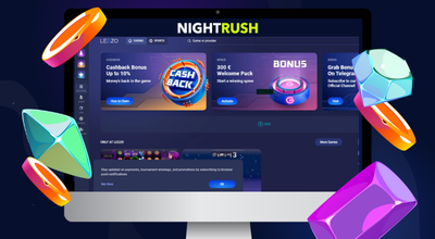 Laptop showing Legzo homepage.