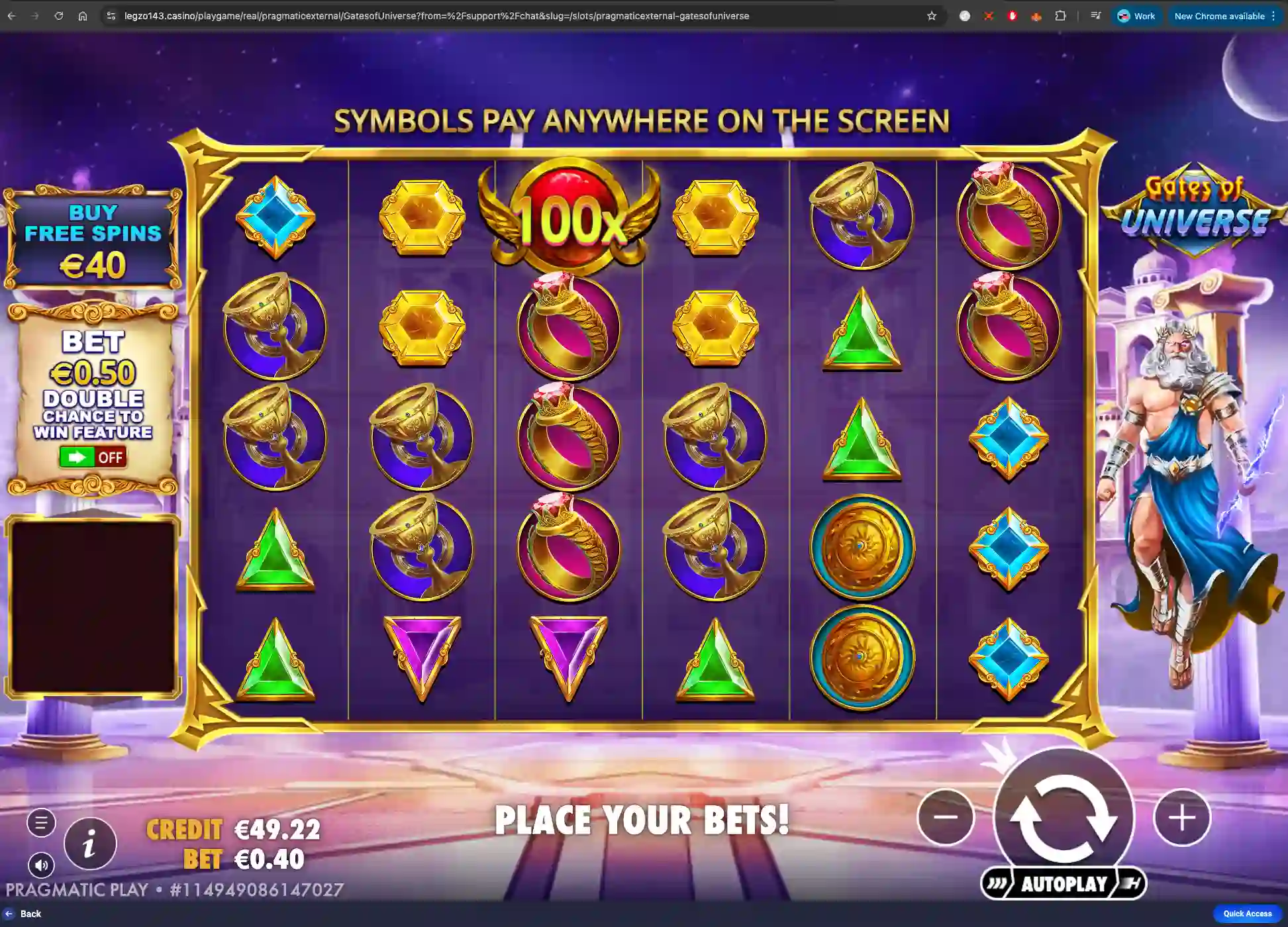 Casino slot game