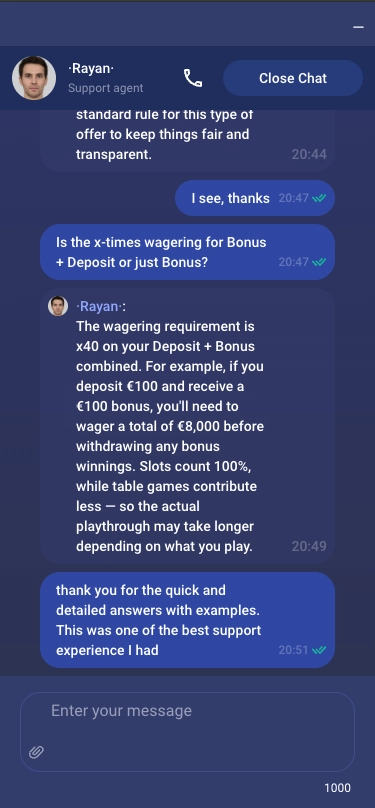 Live chat