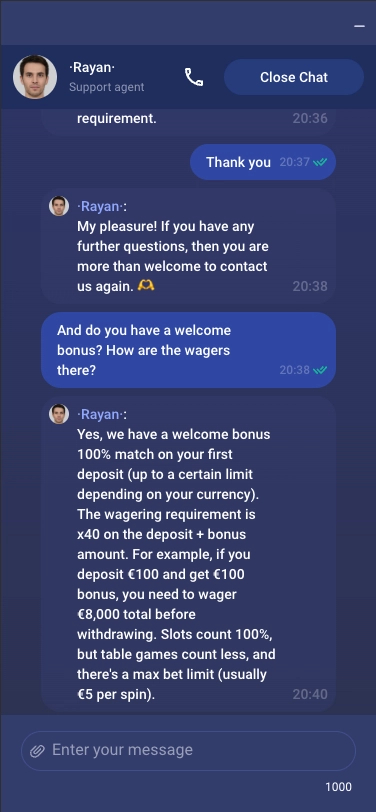 Support chat