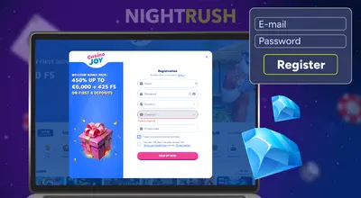CasinoJoy registration page