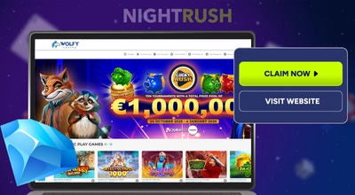 Wolfy Casino homepage