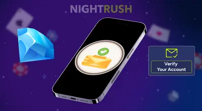 Smartphone screen showing an email icon with a checkmark next to a Verify Your Account box.