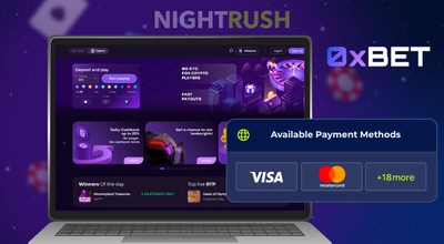 0xBet Casino payment methods
