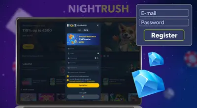 EgoGames Casino registration page