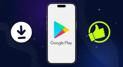 Google Play on a mobile phone