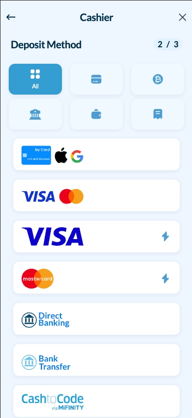 Welle casino deposit methods
