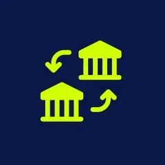 Bank transfer icon.