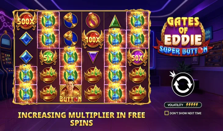 Gates of Eddie Super Button logo