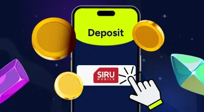 Phone showing Siru mobile as a deposit method.