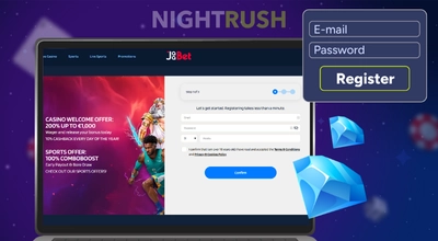 Jaabet Casino registration page.