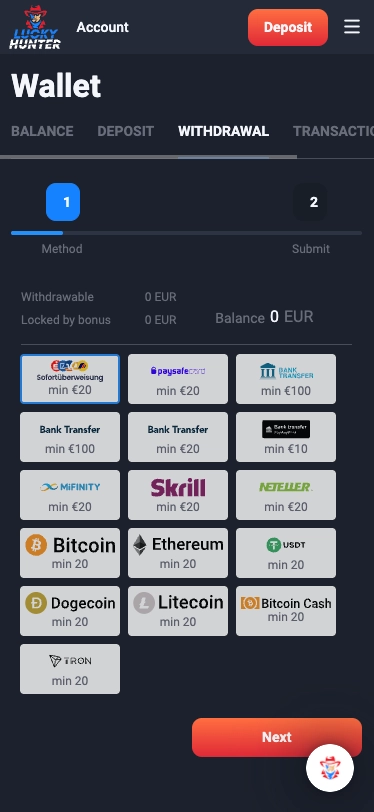 Lucky Hunter Casino withdrawal