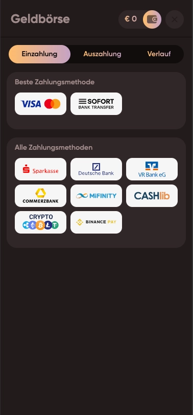 Ludios Casino Mobile Payment