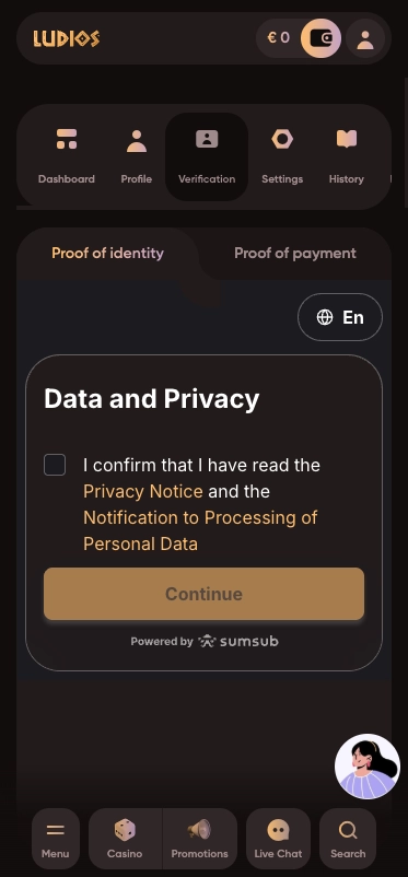 Ludios data and privacy check
