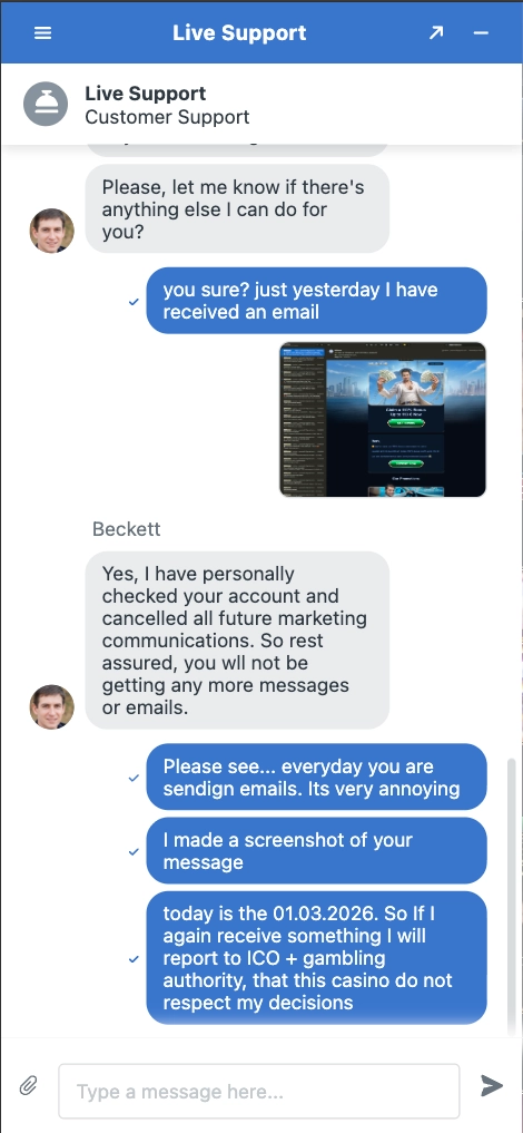millioner casino mobile live chat screen