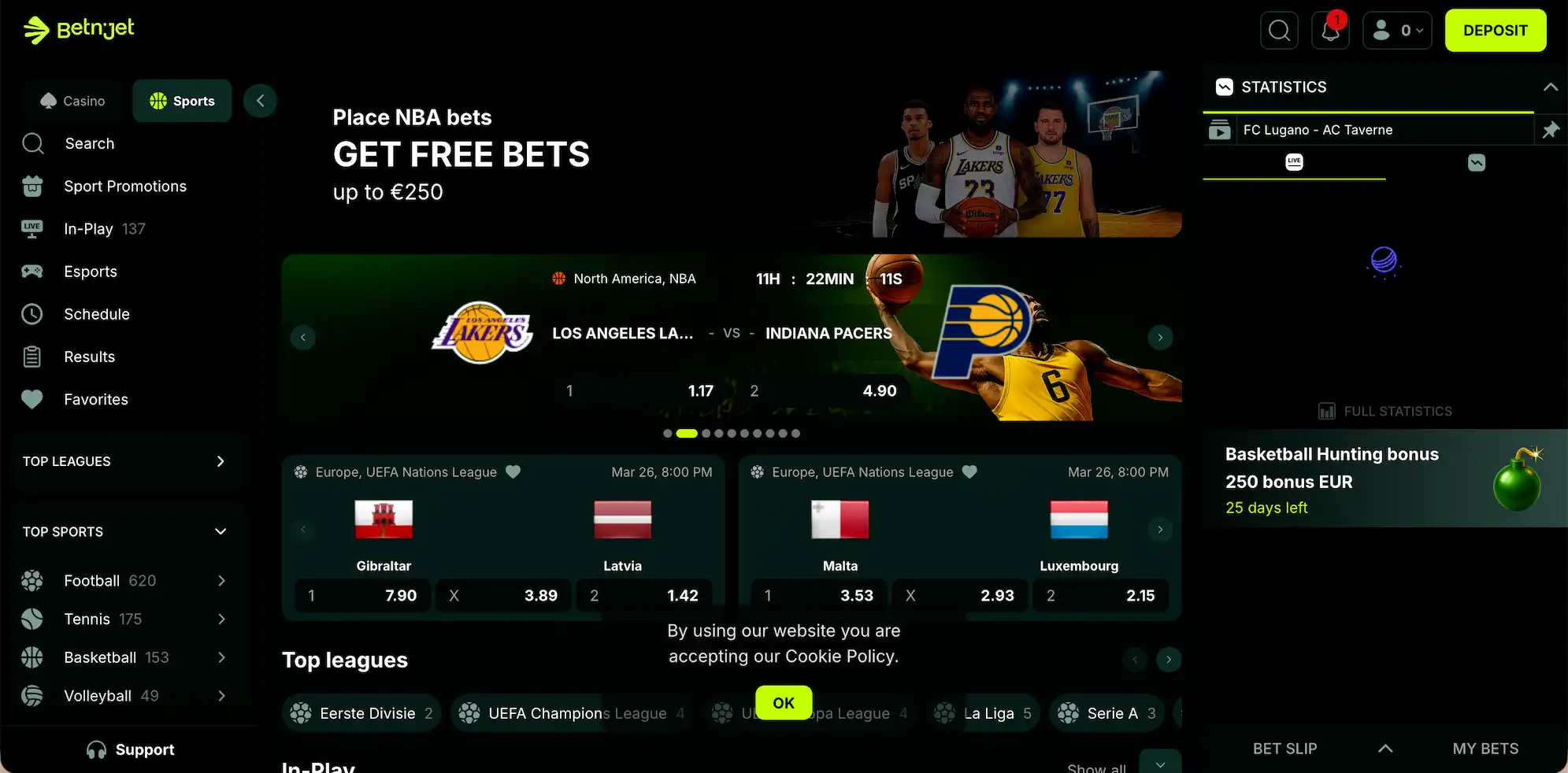 BetNjet sportsbook.