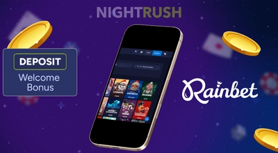 Interfața de joc mobilă a platformei, arătând selecția de sloturi