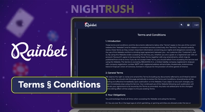 Rainbet Casino terms and conditions overview