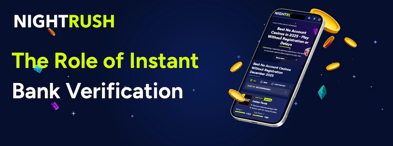 Vérification bancaire instantanée dans les casinos en ligne