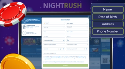 1xBet Irealand registration screen