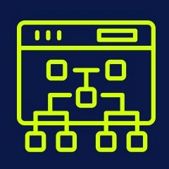 Icon representing easy website navigation.