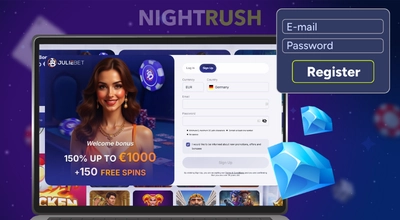 Juliebet Casino registration page