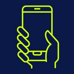 Icon representing mobile-friendly website design.