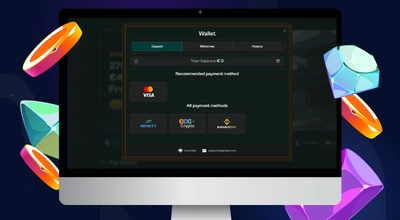 The laptop shows the deposit page at Spinzen Casino.