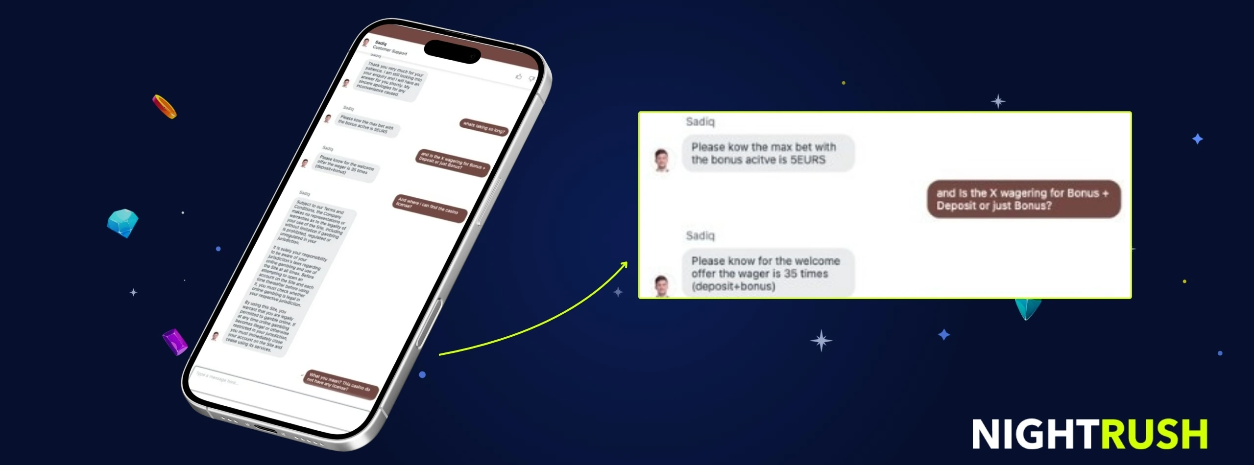 Live chat with Alawin Casino.