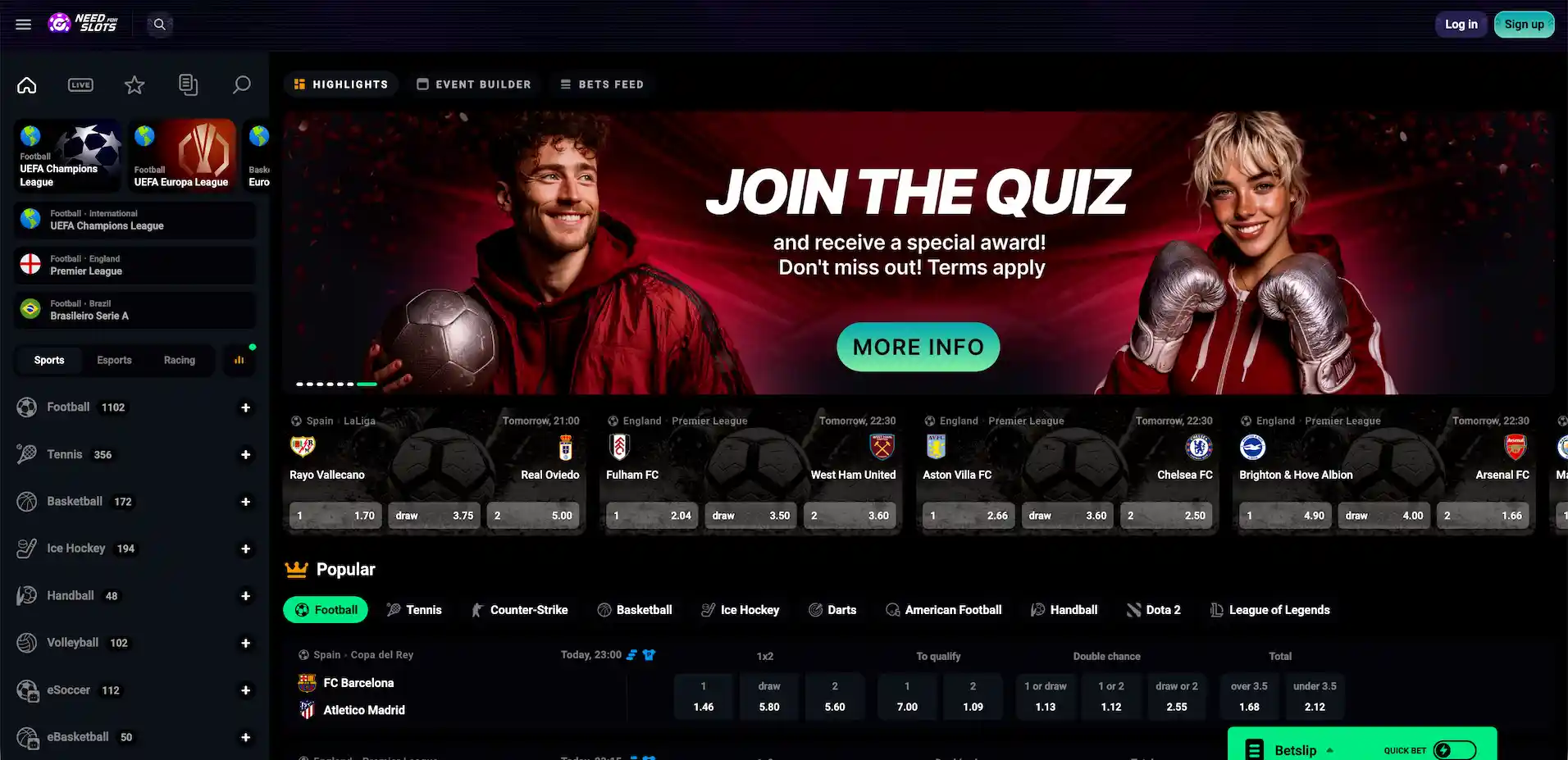 Needforslots sportsbook.