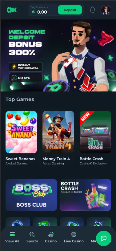 CasinOK homepage