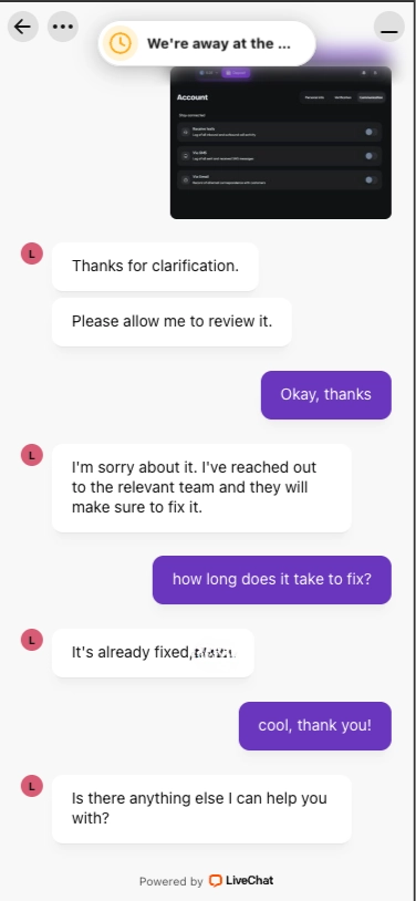 HiSpin live chat