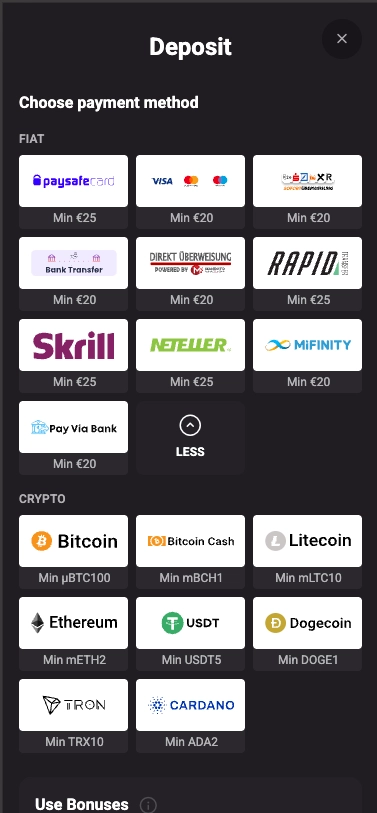 hollywin deposit methods mobile screen