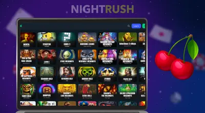 Laptop screen showing CasinOK games.