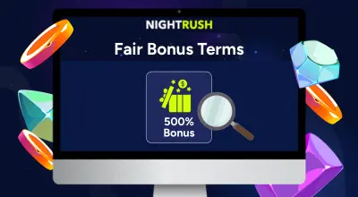 500% deposit bonus terms