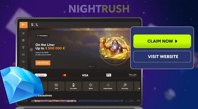 SOL Casino homepage screen