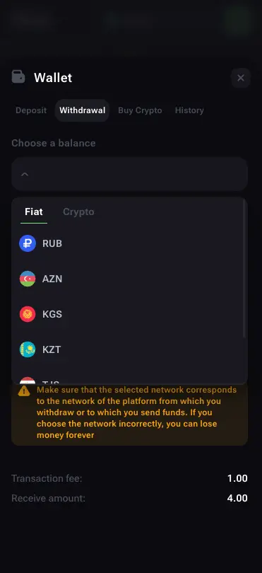 Vega.bet Casino Mobile Withdrawal